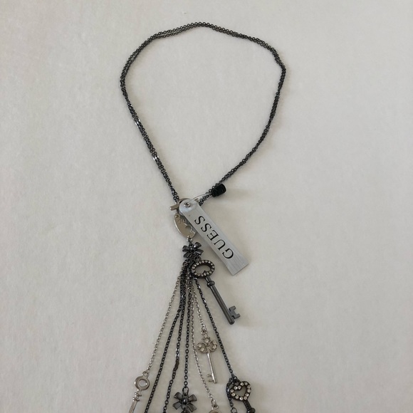 NWT! Guess Lock and Key Jewel Necklace - Picture 4 of 4